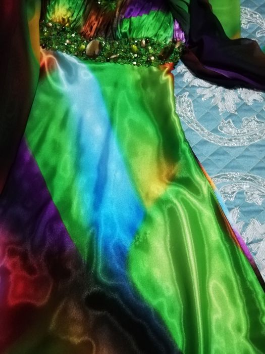 Вечернее платье турецкое пёстрое