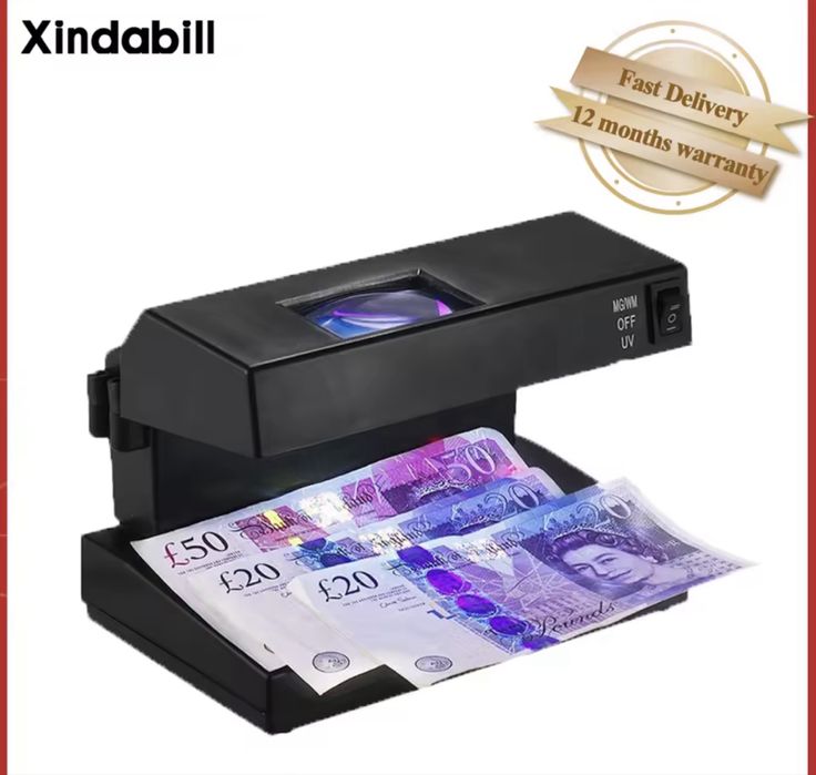 UV детектор за банкноти Xindabill – проверка за фалшиви пари