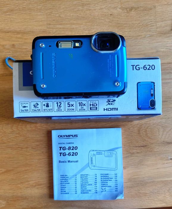 Фототоапарат Olympus TG-620  водо-и ударо-устойчив 5м/1.5м, 5Xоптичен