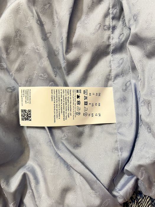 Geaca denim si tweed Hugo Boss marime L