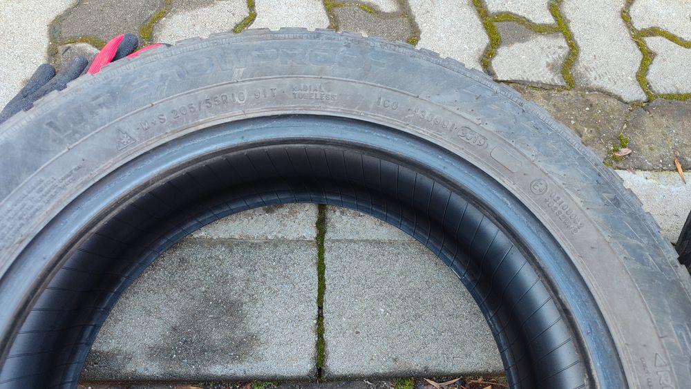 4бр. Nokian WR Snowproof 205/55/16 DOT 19, 6.5мм+