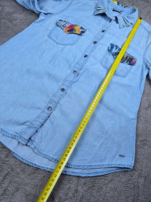 Cămașă denim cu mânecă, light denim TIMEOUT - mărime XL