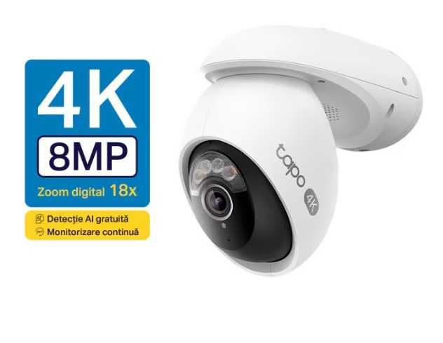 Camera de supraveghere Wireless TP-Link Tapo C560WS 8MP, 4K, 3840x2160