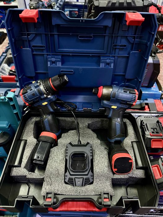 Набор 2 в 1, шуруповерта, винтоверт, импакт