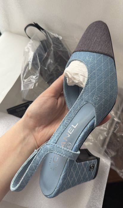 Chanel slingback , шанель обувь