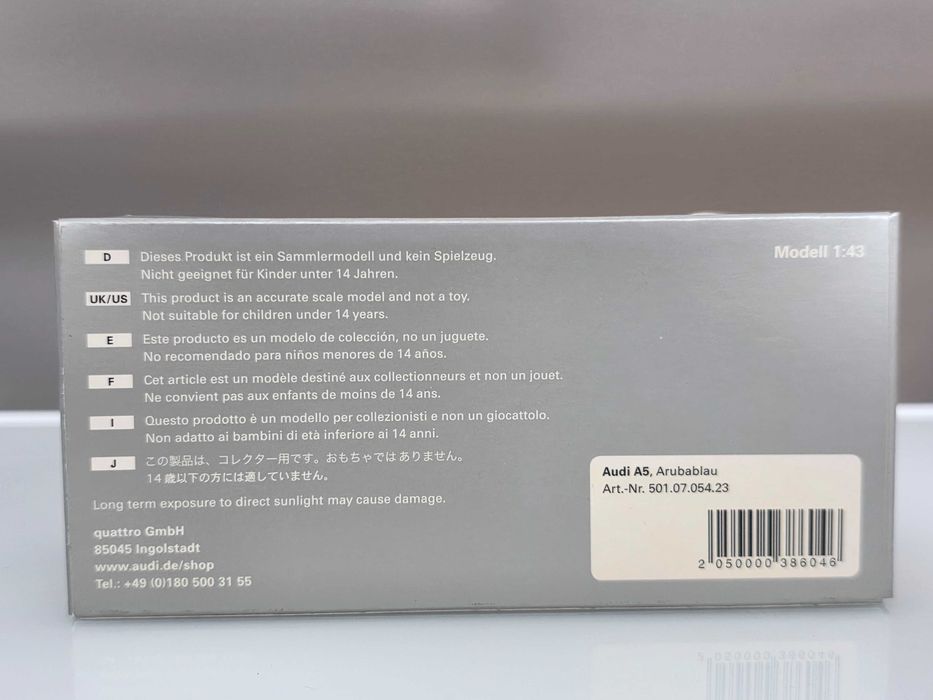 Macheta Auto 1/43 Schuco Dealer Edition Audi A5 3.2 Quattro