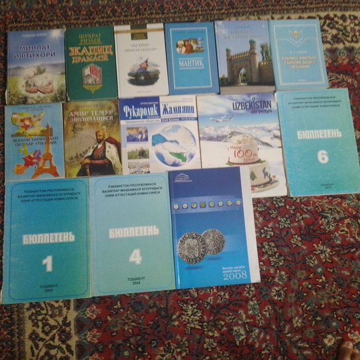 100 betdan oshiq kitoblar