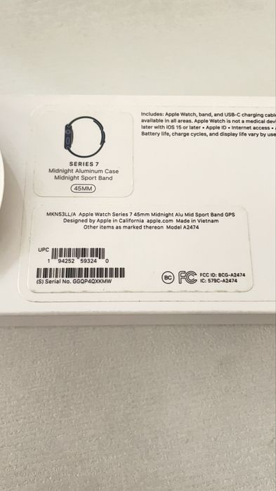 Продам apple watch 7 45mm