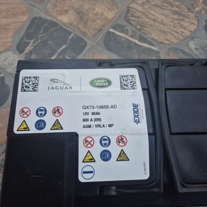 Baterie start stop AGM Exide 800 A(en) cu 80Ah si 850A cu  90Ah