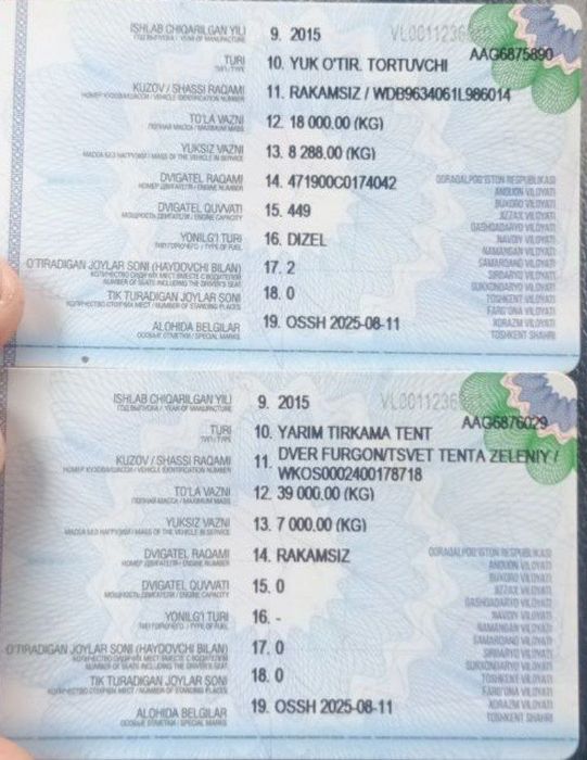 Mercedes benz actros 2015 yil