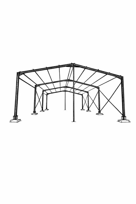 Casuta A frame la 2 nivele executata din profil ipe 160 si pardoseala dim teava rectangulara . Hala metalica 10x20x4 din ipe 200 la cel mai mic pret !