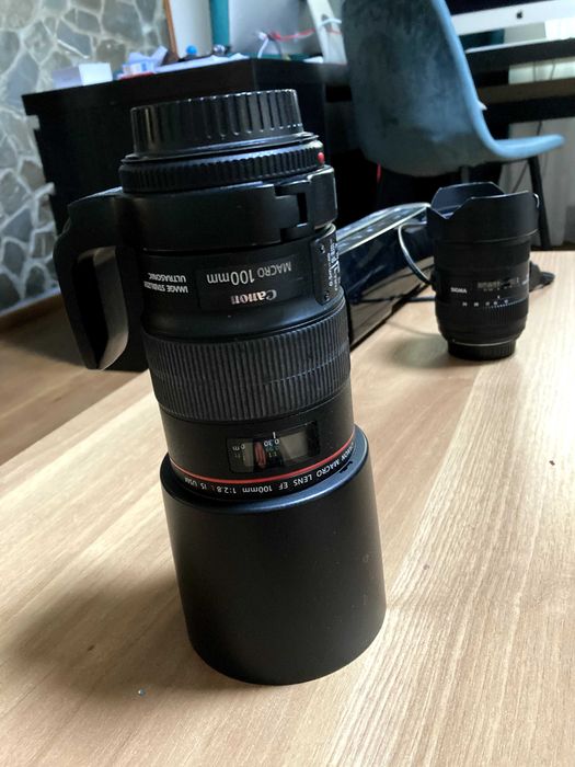 Obiectiv Lentila Canon 100mm f/2.8L EF Macro IS USM cu stabilizator
