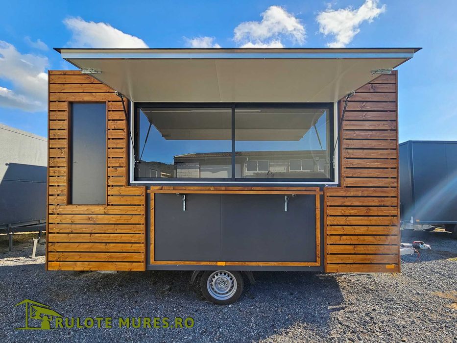 Rulota comerciala,CAFENEA,FAST FOOD, food truck, MODERN ,UNIC ,lemn !!