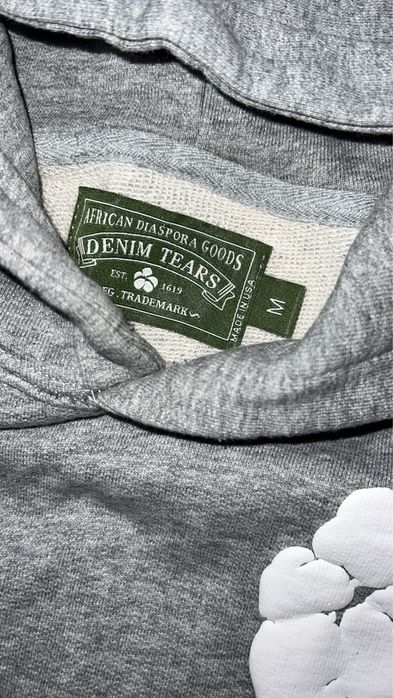Denim tears комплект сив чисто нов