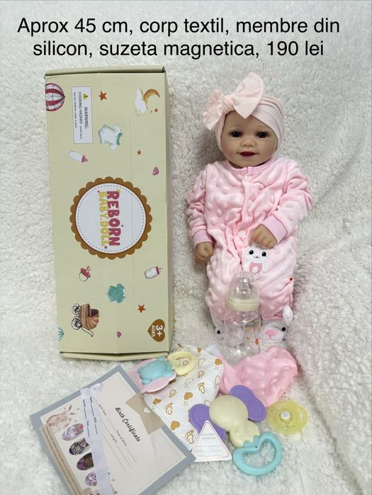 Papusi tip Reborn, mai multe modele disponibile