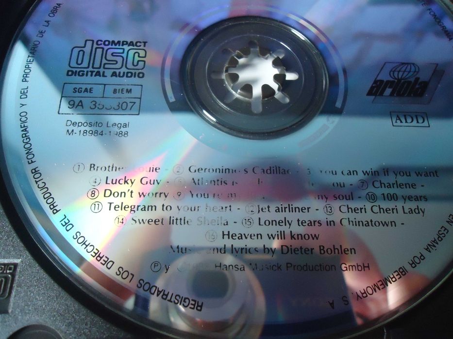 Modern Talking Greatest Hits Mix CD 1988 (Spain)