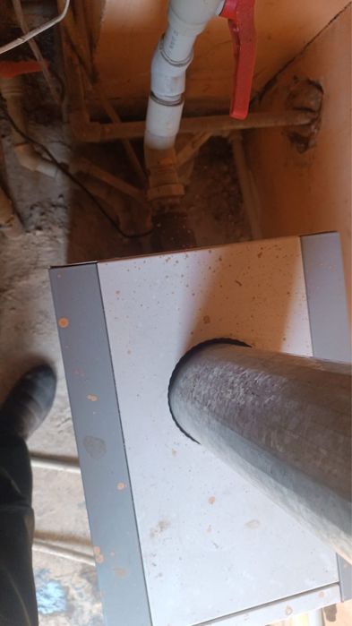 Напольный газ печка