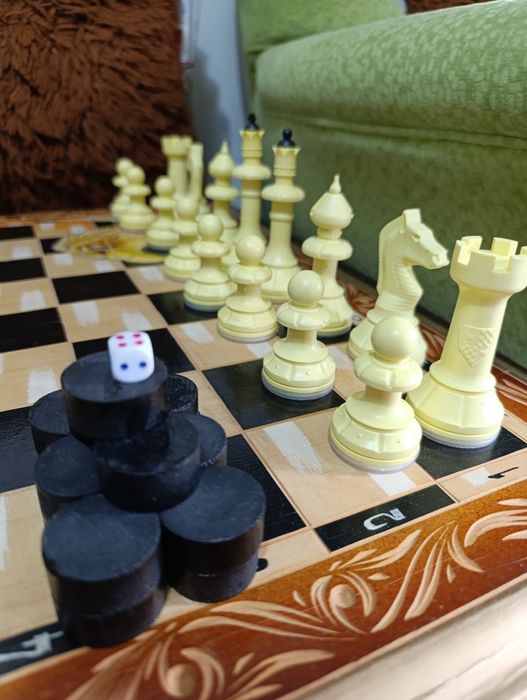 Шахматы 3 в 1 подарочные