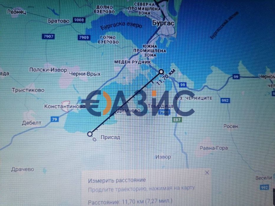 Парцели, с. Константиново, Общ. Камено, обл. Бургас, България - 33476