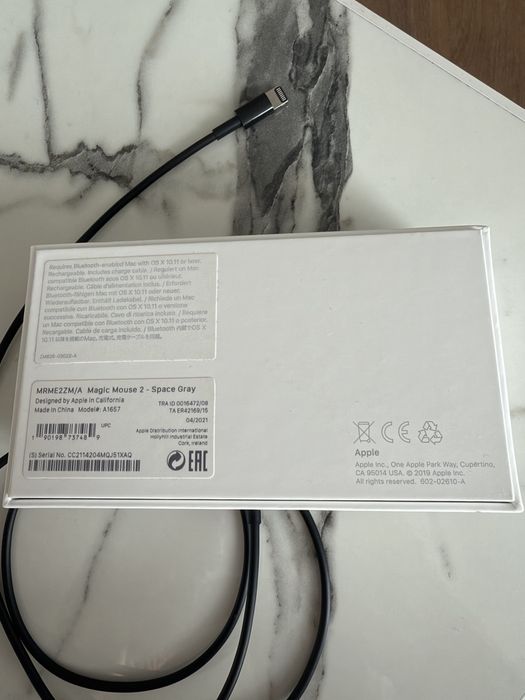Apple Magic Mouse 2 - Space Gray - Lightning