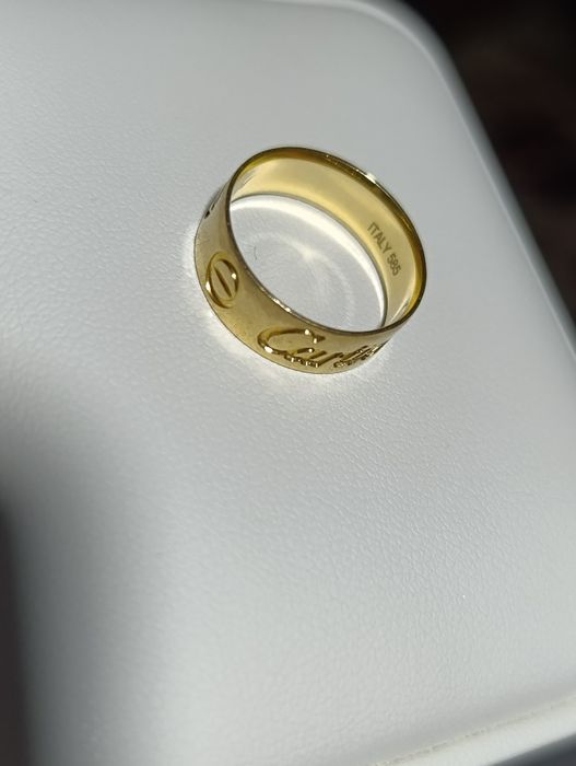 Золотое кольцо, Итальянская изделия, Cartier, проба 585, вес 3,2 р 17,