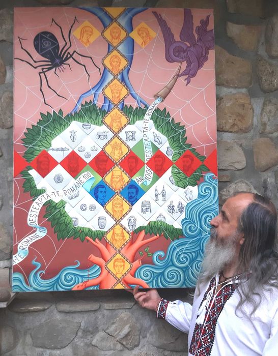 Pictură de colecție - „Românie - colţ de Rai!” (ulei pe pânzǎ, 110 x 150 cm)