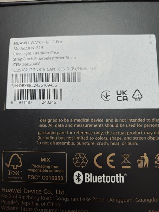 Часовник huawei gt 3 pro