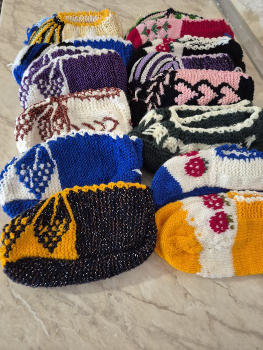 Ръчно плетени дамски терлици