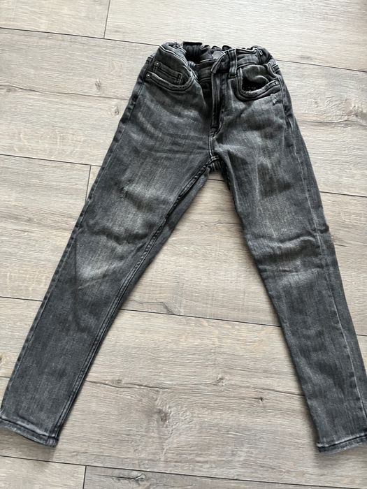 Blugi Zara gri, 128 cm, 8 ani Perfecti, pantaloni negri Marks&Spencer