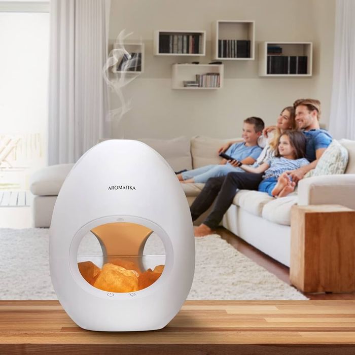 2 в 1 Лампа от хималайска сол и ултразвуков маслен дифузер