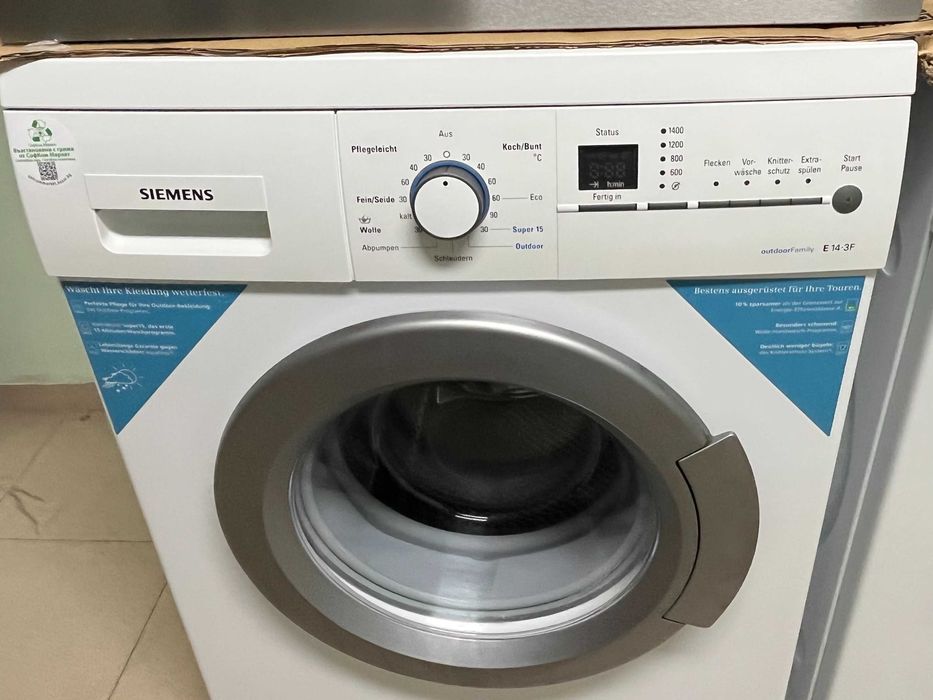 Пералня Siemens WM14E3F3 | 6 kg | A++ | 1400 оборота