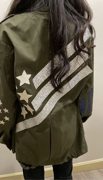 Куртка/бомбер со стрзами