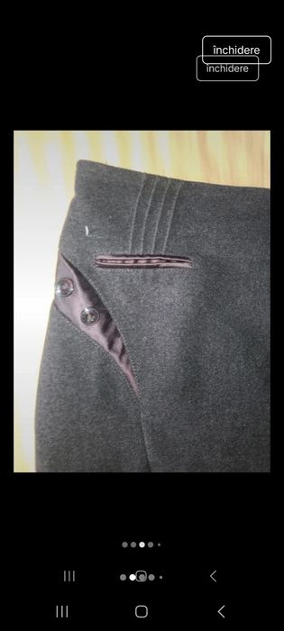 Fusta dama dreapta groasa lana ,marimea L