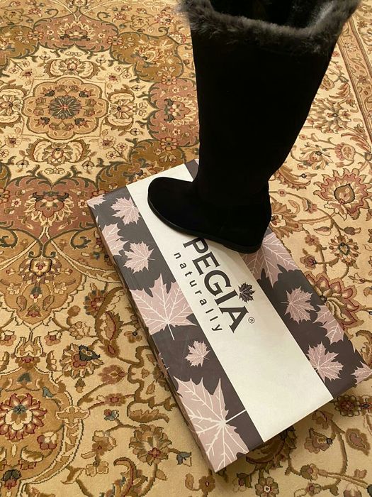 Новые Сапоги замша черные размер 38