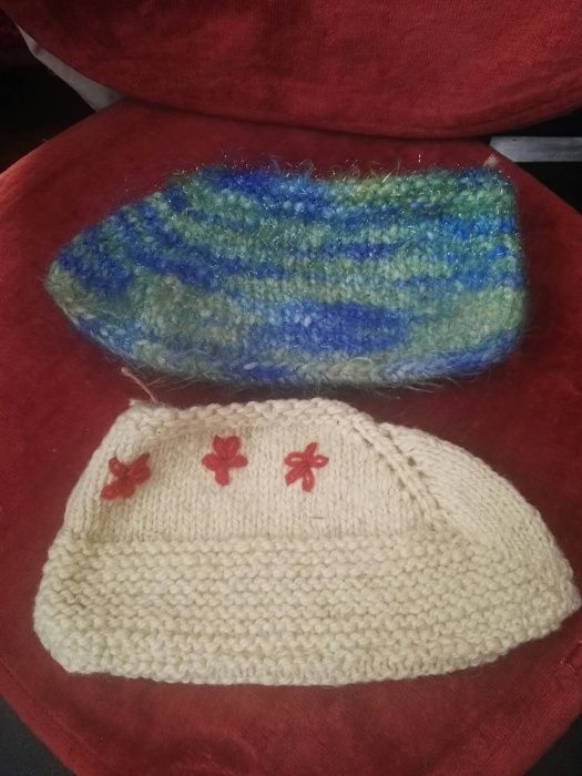 Ръчно плетени терлички, топли и мекички от вълна и мохер, до глезена