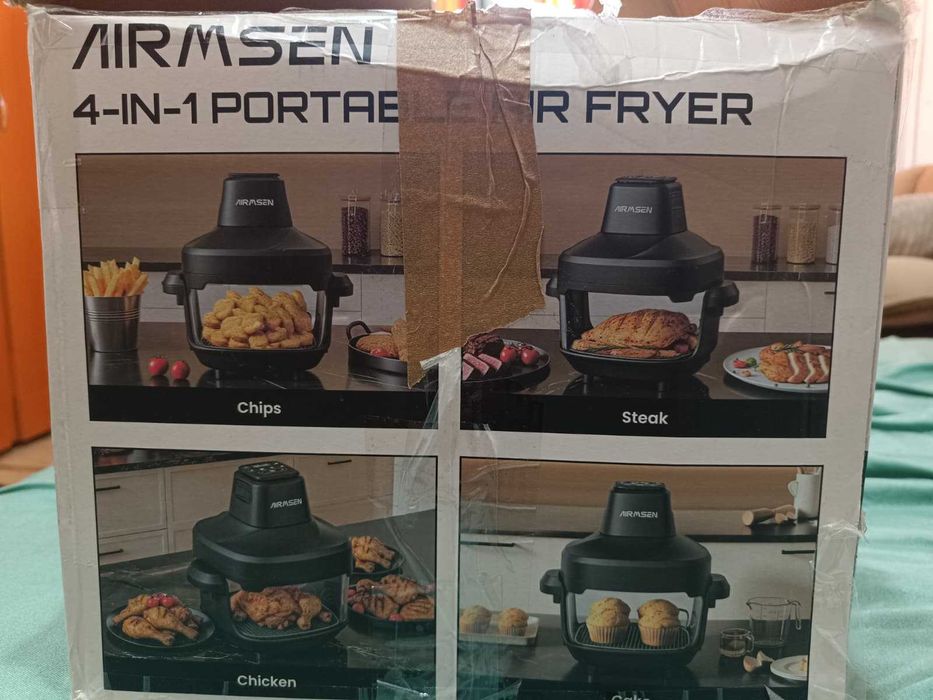 Vând friteuză cu aer din sticla AIRMSEN, 1500W,