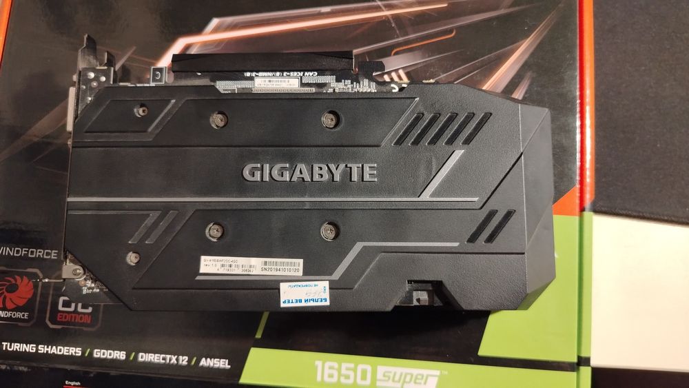 Gigabyte 1650 Super Windforce OC 4gb