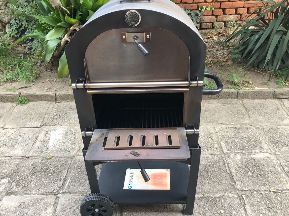 Градинско комбинирано барбекю и фурна за пица