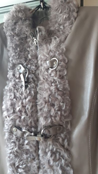 Плащ  пальто кожанный