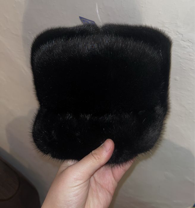 Норковая шапка мужская