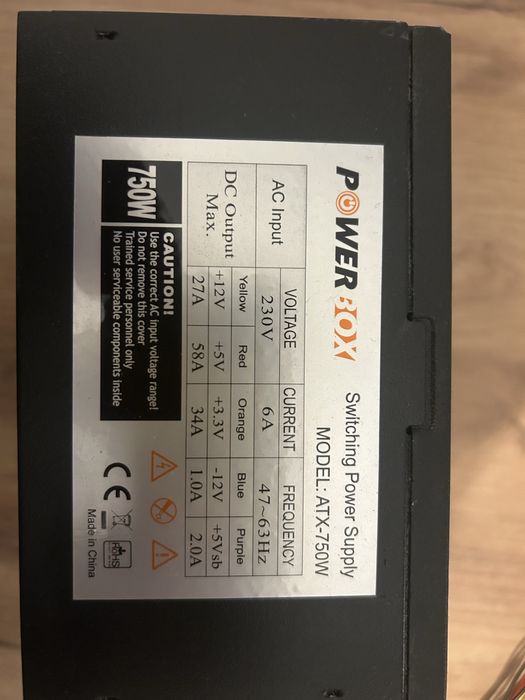 Захранване за компютър 750W