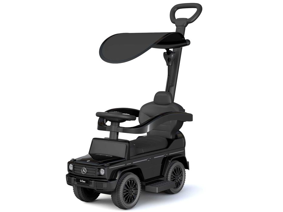 Masinuta premergator pt copii 2 in 1 Mercedes G350d cu parasolar Black