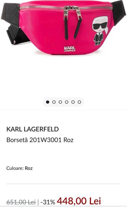 Borseta fucsia Karl Lagerfeld