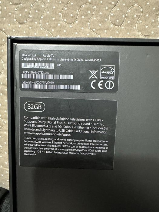 Apple TV4 FHD 32 гб