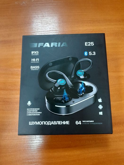 Efaria-E25 simsiz quloqchinlari. Ishlatilmagan