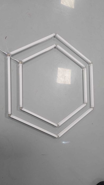 Tavan led honeycomb - lumina rece, neutra sau CCT - 1, 2, 3 hexagoane