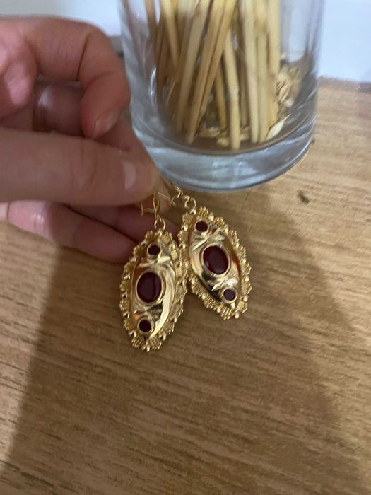 Cercei mari 18k dama plata cont