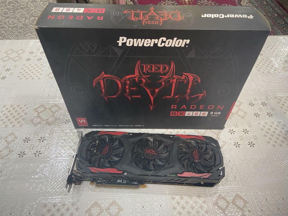 Видеокарта RX480 8g RED DEVLL Power Color