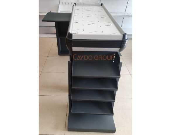 Касови модули / Каса за магазин 1,30м.RAL-7016 тъмно сив