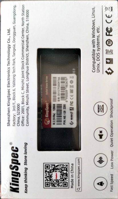 SSD 128GB M.2 NVME 2280